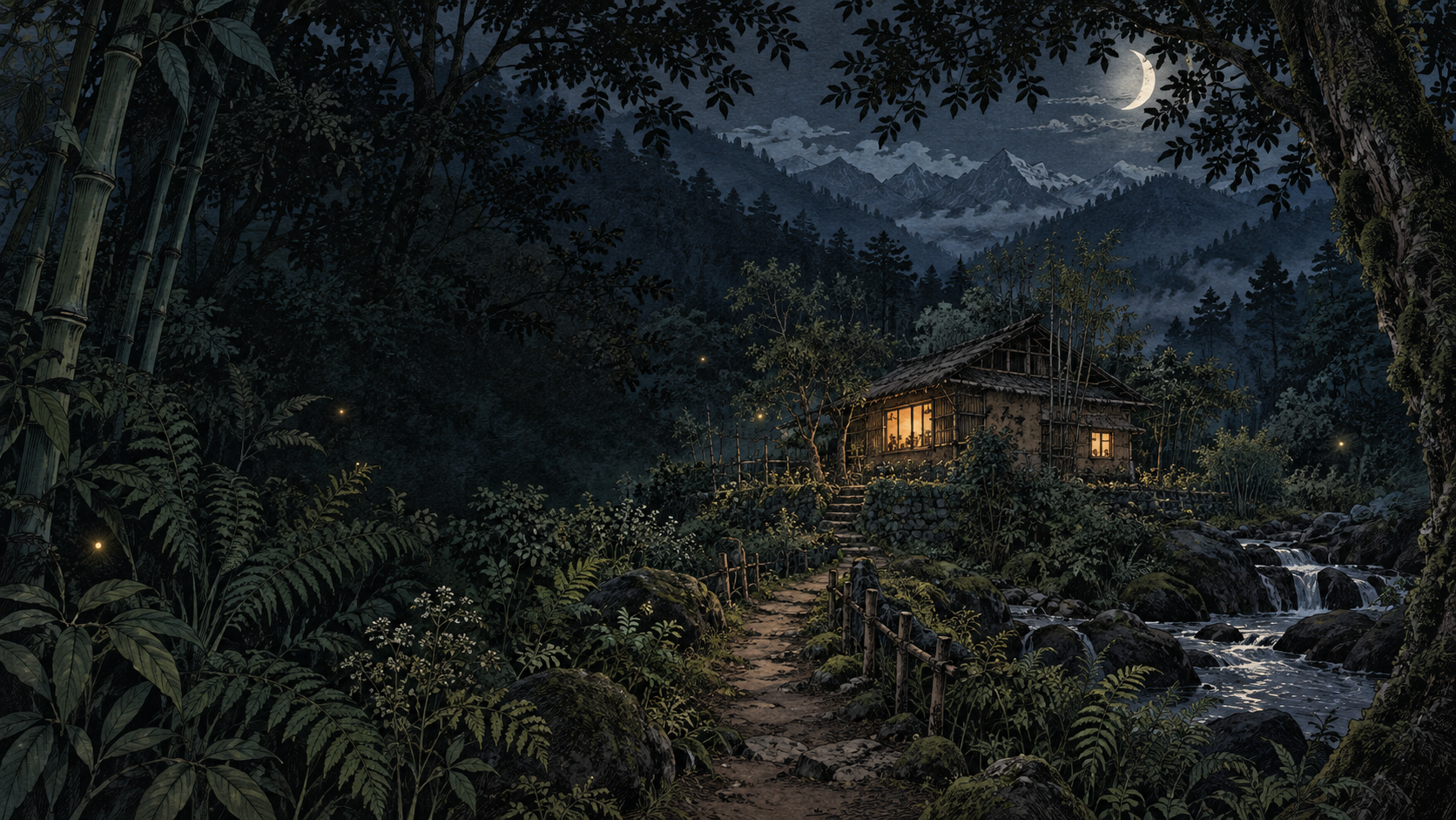 Deep Forest, Night theme